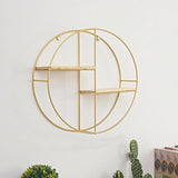 Gold Wall Hanging Storage and Display Decorative Shelf Wall & Display Shelves Living and Home 