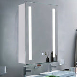 Rectangle LED Illuminated Bathroom Mirror Cabinet (27.56Inch) Bathroom Mirror Cabinets Living and Home 