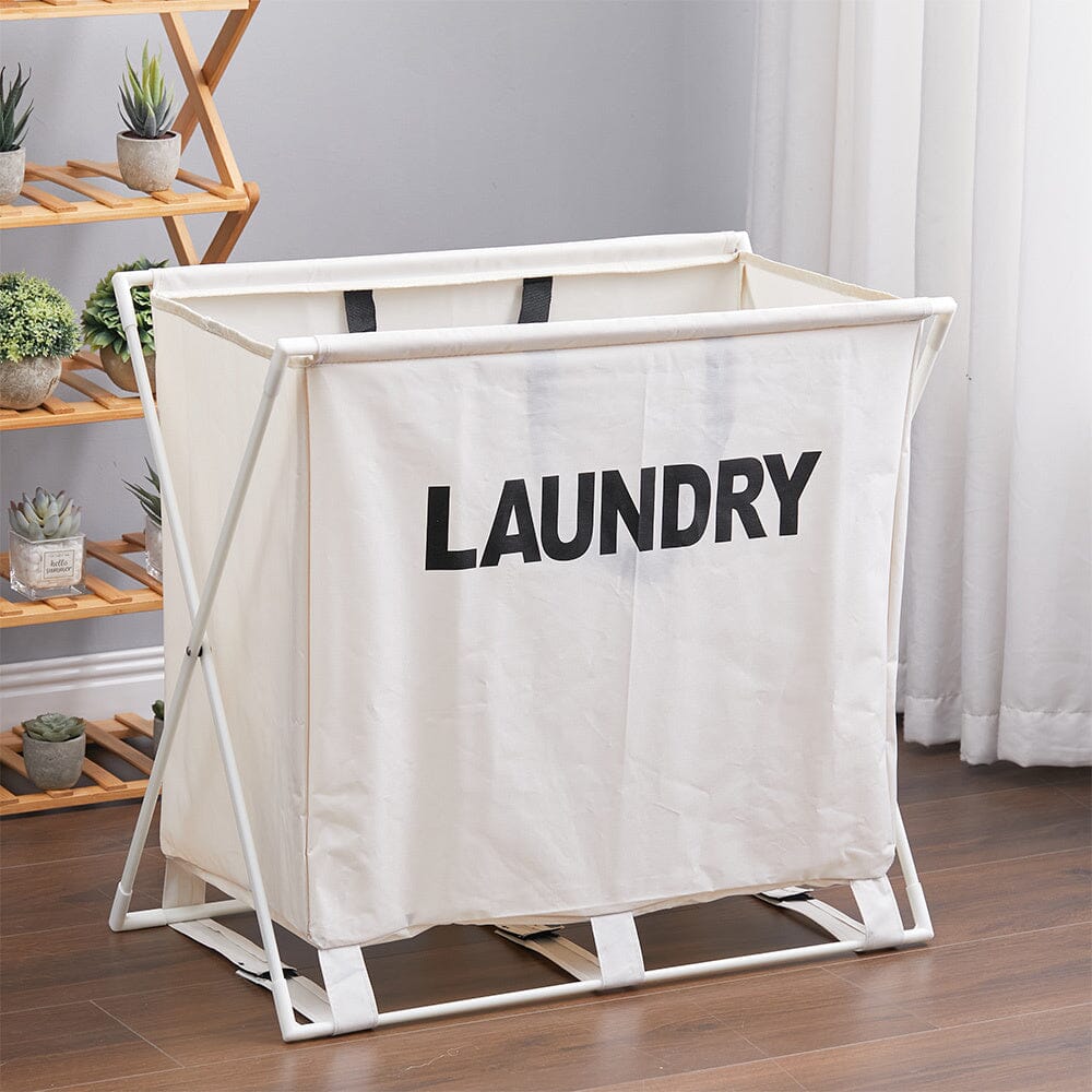 Large Folding Laundry Basket Lightweight Laundry Baskets Living and Home Beige 