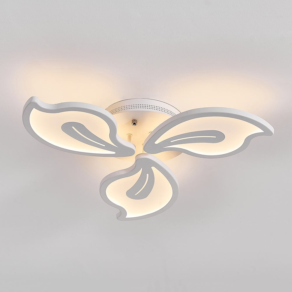 Petal Modern LED Ceiling Light Dimmable/Non-Dimmable (Version A) Ceiling Light Living and Home W 34 x L 34 x H 6.5 cm Dimmable Warm Glow