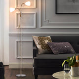 Double Heads Floor Lamp Lighting Living and Home Brass 